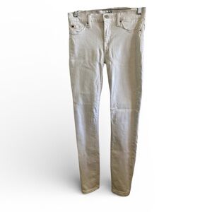 Hudson White Natalie Super Skinny Jeans 27